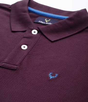 Premium Classic Fit Men's Polo Shirt – Burgundy - Image 2