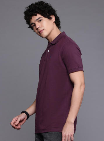 Premium Classic Fit Men's Polo Shirt – Burgundy - Image 3