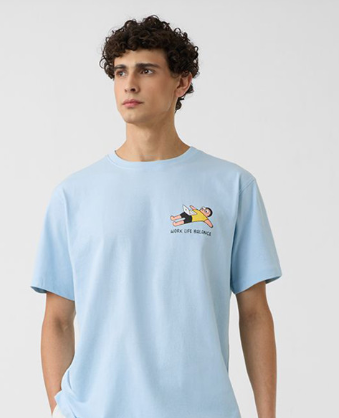 Men's Oversized Graphic Print Cotton T-Shirt – Vintage Inspired - Image 2