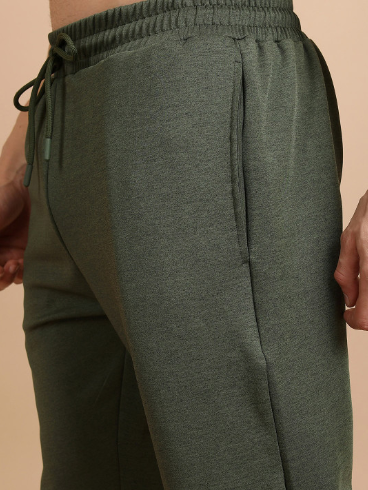 Men's Regular Fit 2-Piece Active Tracksuit – Solid Green - Image 2